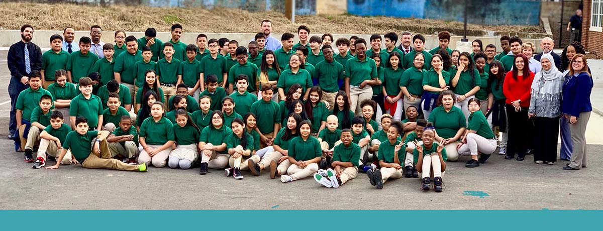 Group photo of Friendship Aspire Academy Middle School